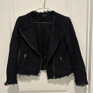 J Crew Black Tweed Blazer